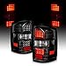 AmeriLite for 2014-2018 GMC Sierra 1500 2500HD 3500HD LED Black Replacement Tail Lights Assembly Pair - Driver and Passenger Side