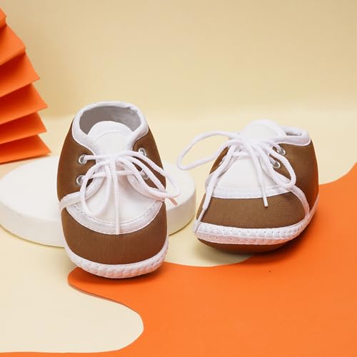 Image of Neska Moda 6 To 12 Months Baby Boys & Baby Girls Cotton Lace Booties