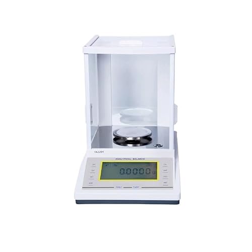 HPTHLY 0.0001g 100g 120g 200g 220g 300g 0.1mg Precision Analysis Scale Milligram Weighing Magnetic Laboratory Analytical Balance (One Color-120g 0.0001g)