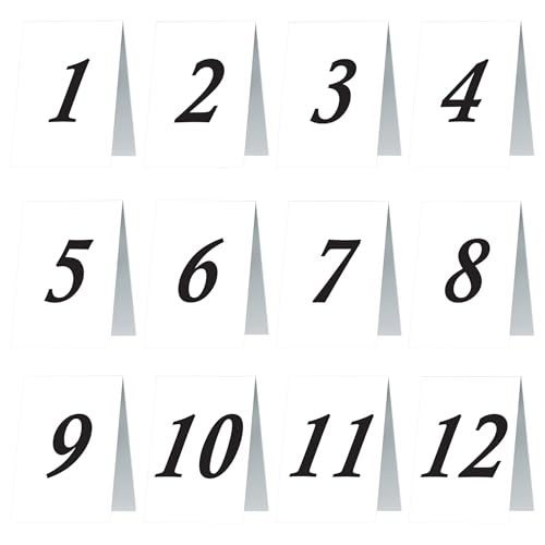 Beistle 12-Pack Numbered Table Cards, 4-1/4-Inch by 3-Inch