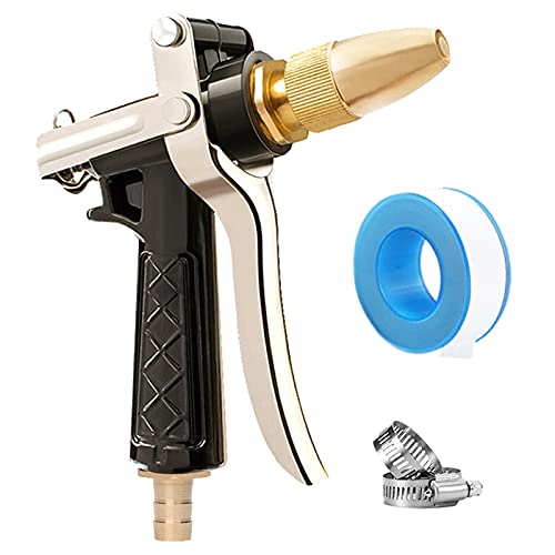 Lesnow Garden Hose Sprayer Nozzle Heavy Duty,Water Hose Sprayer Nozzle,Lawn Sprayer Gun,Garden Sprayer,Metal Garden Hose Nozzle High Pressure,Spray Nozzle for Hose,Direct 1/2 Hose Sprayer Nozzle