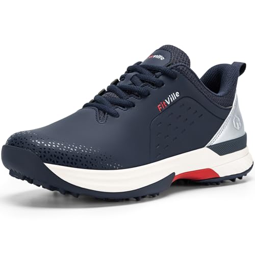 FitVille Extra Wide Men's Golf Shoes Waterproof...