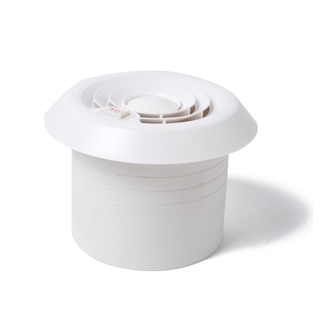 Ventilatore da Tetto Camper Silenzioso a Forma di Fungo Bianco in Plastica, Resistente a Risparmio Energetico per Vacanze Estive e Modifiche Rv