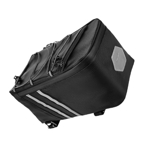 Happyyami Bike Saddle Bag Durable Storage Pouch for Bicycles Easy to Install Bike Accessories for Mountain Cycling Multi Functional PU Material Bike Bag