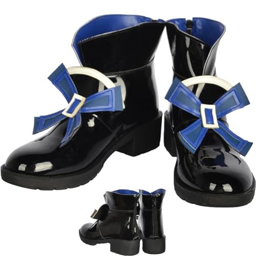 Furina Cosplay Shoes Furina Cosplay Boots Game Cosplay Shoes Halloween for Women Black
