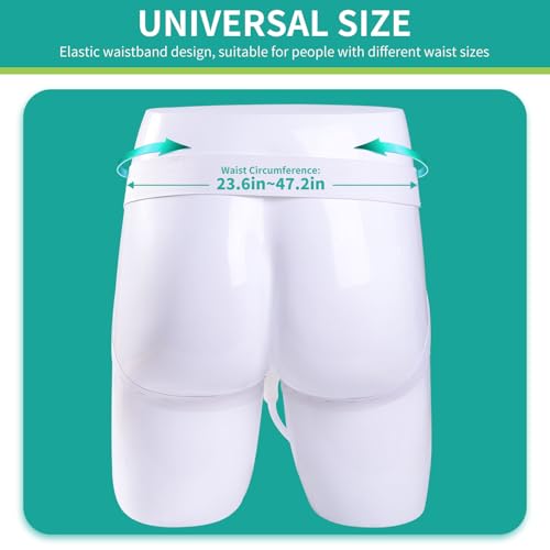 Urine Collection Bag Condom Catheters for Men Reusable Portable Wearable Urinary Drainage with (2000 ML*1+1000 ML*2) Urine Catheter Bag System (Blue-Elderly Men)