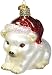 Old World Christmas Ornaments: Christmas Polar Bear Glass Blown Ornaments for Christmas Tree