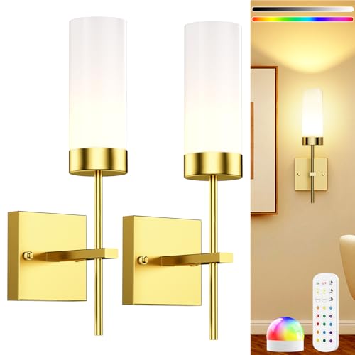 Apliques de pared inalámbricos con luces a pilas para una decoración sin cables
