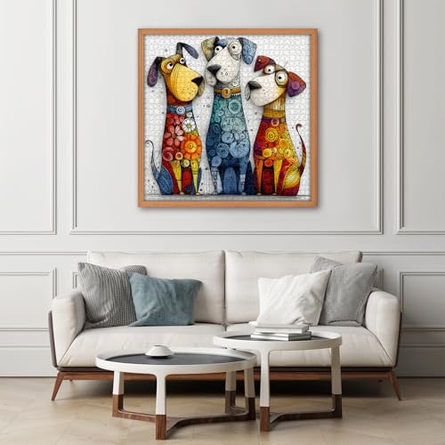 Puzzle Animales Coloridos 3 perros 3+ Anos miniatura 5
