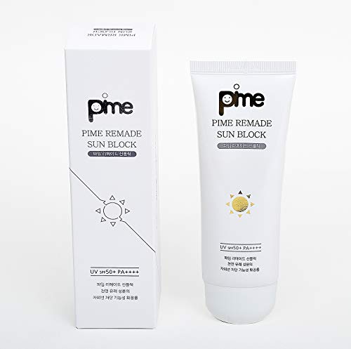 Image of Korean Skincare Pime Remade Sun Block, K-beauty, Natural Ingredients Korean Beauty sunblock, Waterproof, UV Protection SPF50+ /PA++++ 60g