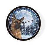 CafePress German Shepherd 10' Wall Clock for Livingroom, Kitchen, or Office