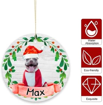 Miniatura 2 de Adorno de Navidad personalizado para mascotas, adornos personalizados para mascotas, regalo de foto de gato y perro, exhibición colgante de 2.8