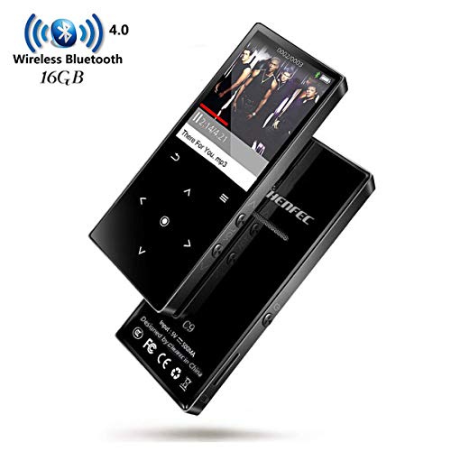 HONGYU Touch Button 16GB MP3 Player with Bluetooth Lossless Music Player 1.8 Inch