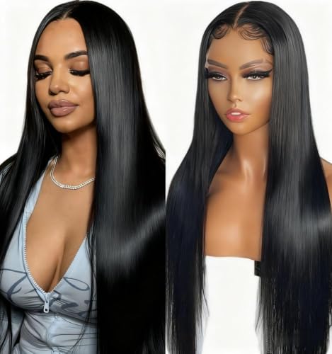 22 Inch 12A Silky Straight Human Hair Wig 13X4 HD Transparen