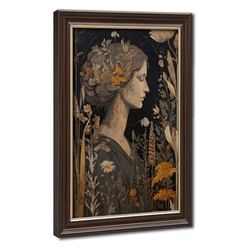 Décoration toile déesse fertilité Demeter affiche paysage vintage chambre