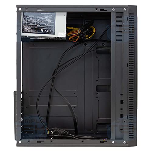 Boîtier de jeu noir avec alimentation 500 W intégrée format ATX mATX