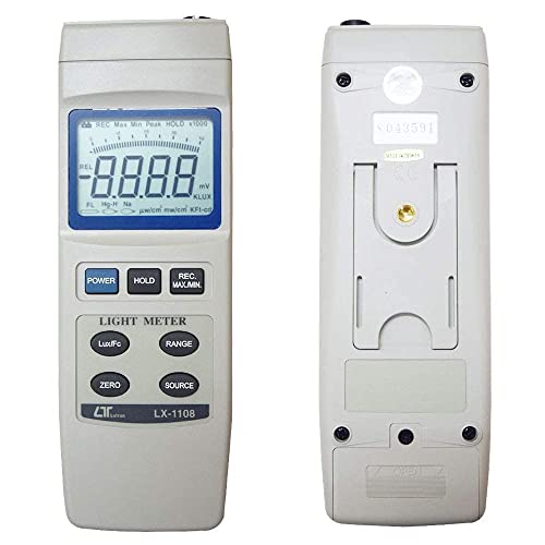 Digital Lux Meter Exposure Meter Alongwith Factory Calibration Certificate (Range: 0 to 4,00,000 Lux) for Auditoriums, Theatres, Stadiums, Labs