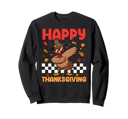 Funny Turkey Thanksgiving Dabbing Turkey Happy Thanksgiving Sudadera