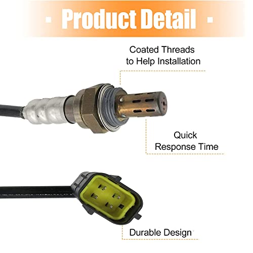 Tinjo 234-4380 Air Fuel Ratio O2 Oxygen Sensor Downstream Heated Replacement For 2007-2012 Nissan Sentra 2.0L 2.5L Versa 1.6L 1.8L, Oxygen O2 Sensor Compatible With N-Issan S-Entra Versa 07-12 2Pcs #TOP3