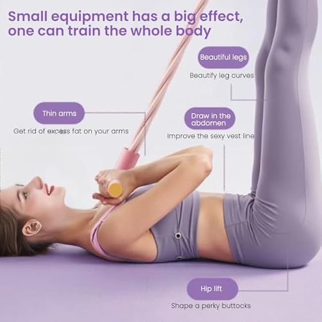 4/6-Tube Pedal Ankle Ankle Puller, 21-in-1 Fitness Resistance Bands Set, Stretching Bands for Arm and Leg Workouts, Pedal Resistance Band Sit up Exercise Equipment for Home Training