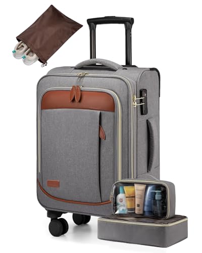 LOVEVOOK 4-Piece Carry-On Luggage Set with Spinner Wheels