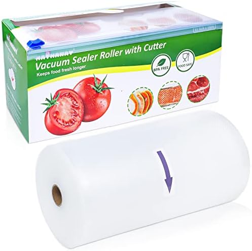 Vacuum Sealer Bags Rolls 11''x100' for Food with Cutter Heavy Duty Sealing Bag BPA Free