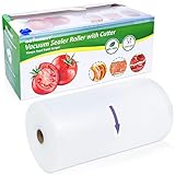 Vacuum Sealer Bags Rolls 11''x100' for Food with Cutter Heavy Duty Sealing Bag BPA Free