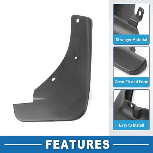 Image of Mud Flap Splash Guard with Mount Accessories Front & Rear Side Mud Guard for Nissan Kicks P15 2016-2023 (Set of 4)