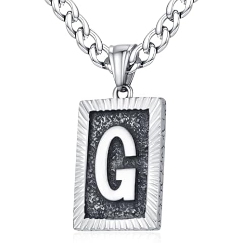 XIRUVE Adjustable Stainless Steel Initial Necklace Cover