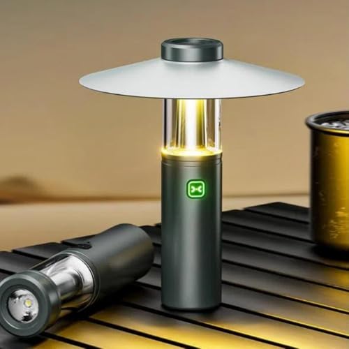 3-in1 Camping Lantern Rechargeable Camping Lights Portable Hanging Tent Light, Camping Flashlight , Waterproof Multi Functional LED Light for Indoor/Outdoor Emergency