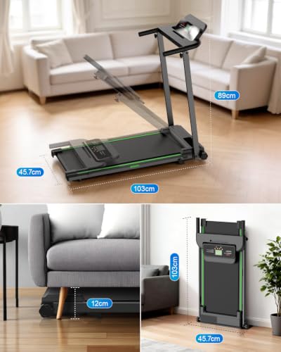 Treadmills for Home Walking Pad with Incline Caminadoras para Hacer Ejercicio 0 6 6 2 MPH - image 3