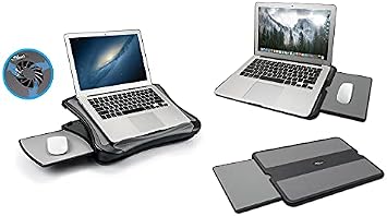 Max Smart Portable Laptop Lap Pad and Laptop Stand with Detachable Mouse Pad