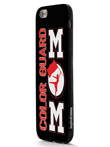 Inspired Cases - 3D Textured Iphone 6 Plus/6S Plus Case - Rubber Bumper Cover - Protective Phone Case For Apple Iphone 6 Plus/6S Plus - Color Guard Marching Band Flag Mom #TOP2