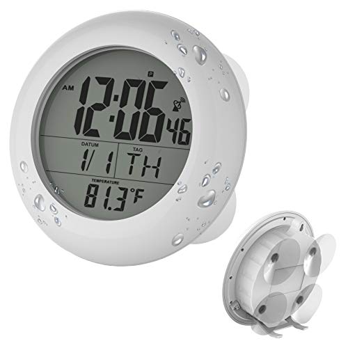Ken-Tech Sonnet Shower Clock with Digital Display