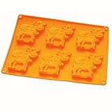 X-Haibei Dairy Cow Silicone Mold for Chocolate, Cookies, Candy, Jello, and Soap - 1.4oz per Cavity, Food-Grade, Easy Release, Perfect for Homemade Treats