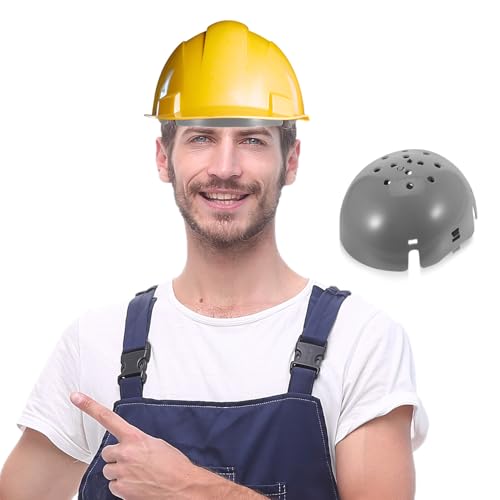 Forro inserto antigolpes ABS gris con correa para casco 6