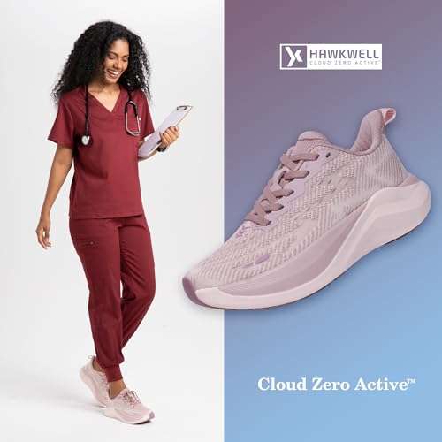 Hawkwell Women's Cloud Zero Active Nursing Shoes Cushion Breathable Tennis Walking Gym Medical Work Sneakers2