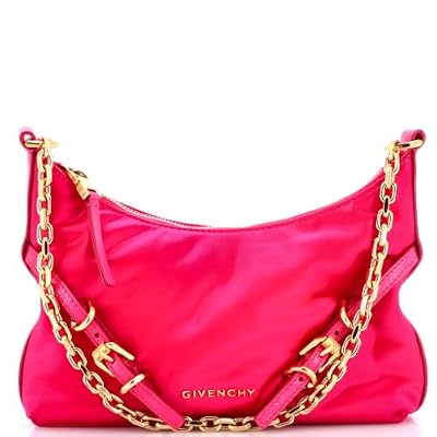 Givenchy, Pre-Loved Voyou Party Shoulder Bag Satin with Leather Mini