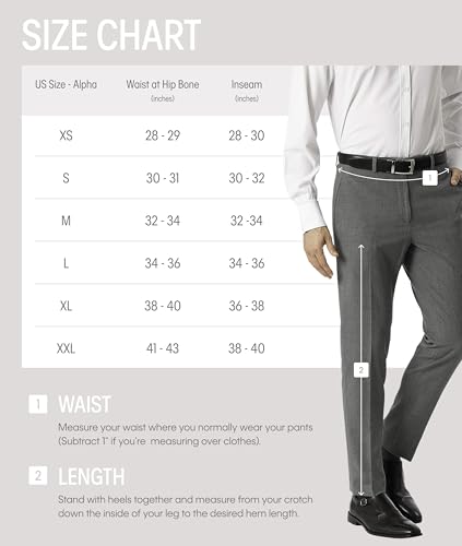 Calvin Klein Men's Skinny Fit Stretch Dress Pants | Suit Pants for Men, Grey 34/344