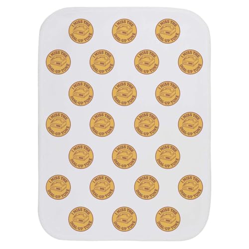 Azeeda 'I Miss The Dial-Up Tone' Baby Burp/Wash Cloth (BC00033088)
