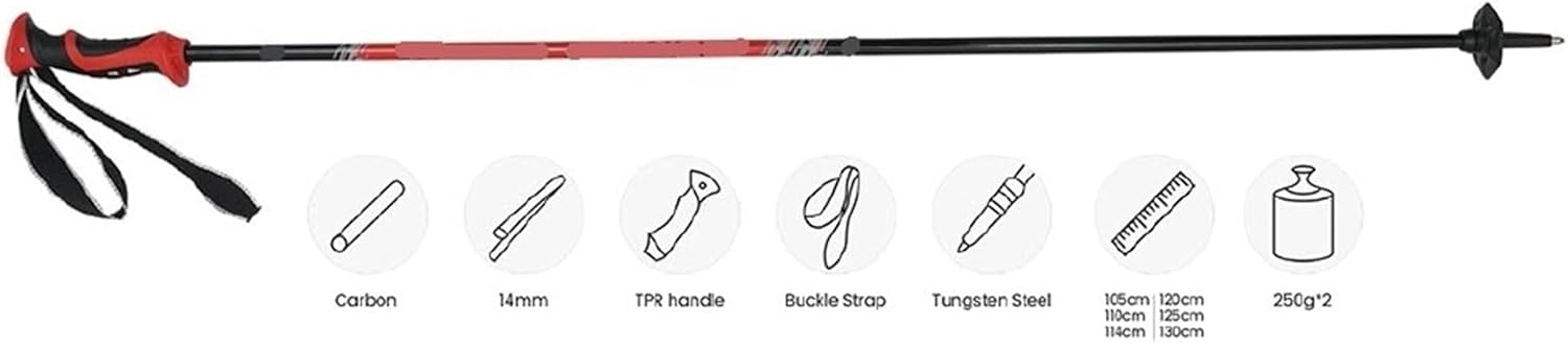 Compatible for FLORUIT Aluminum Alloy and Carbon Fiber Cross Country Ski Poles, Durable Skiing Equipment