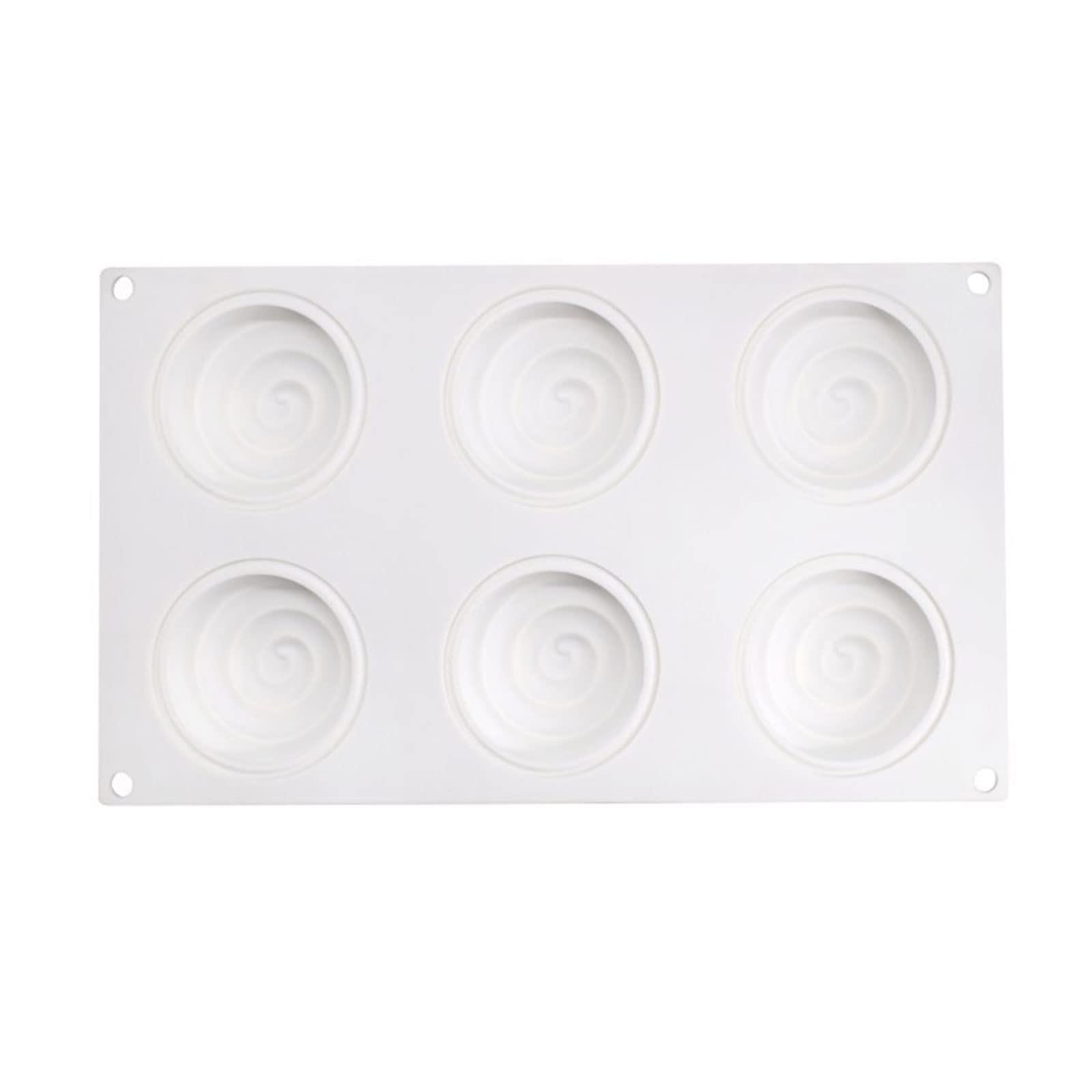 Tsophreniq 6-cavity Water Pattern Silicone Fondant Chocolate Mold Cake Baking Tools for Mousse Jelly Puddings Chocolate Molds Different Shape for Household Cute