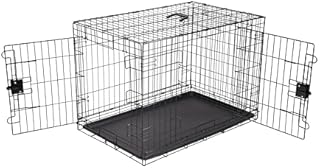 Amazon Basics Jaula Metálica Doble Puerta (91cm)