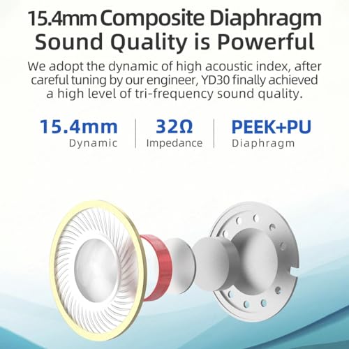 Image of Concept Kart NiceHCK YD30 15.4mm Dynamic Driver Earphone L Plug Earbuds 3.5mm Jack HiFi Bass Music Headphones Flat-Head Headset for Sports Running Gaming