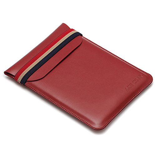 Fashion Microfiber Leather Sleeves Bag Case Cover Pouch 6inch Ereader for kobo edition 2/sony prs T3/pocketbook touch/tolino shine 6inch ebook reader (Claret)