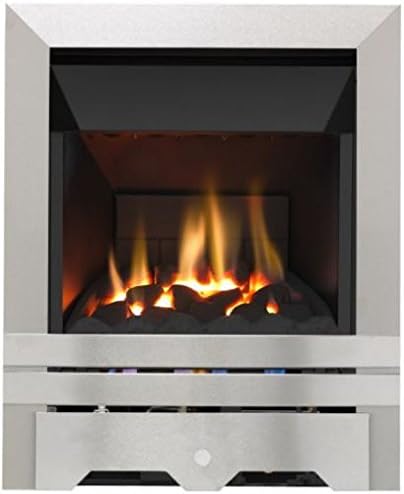 Lilliput High Efficiency Gas Fire - Brushed Steel