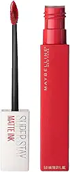Maybelline SuperStay Matte Ink Batom Líquido Matte Longa Duração 16H com Aplicador Preciso, Não Transfere e Cor Intensa, Acabamento Matte Confortável, Cor 20 Pioneer Vermelho Clássico, 5ml