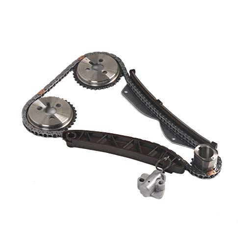 MPLUS Engine Timing Chain Tensioner Sprocket Kit Compatible with 2012-2015 for Chevrolet Spark 1.2L 1206CC / 2013-2015 for Chevrolet Spark 1.2L 1249CC L4 DOHC NOT for Engine W/VVT Sprockets