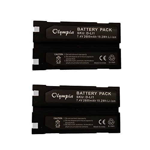 2 Pack Replacement Trimble 54344 Battery for Trimble TR-R8 GPS, R6, R7, R-8, R8 GNSS, 5800, 29518, MT1000 System (2600mAh, 7.4V, Li-Ion)