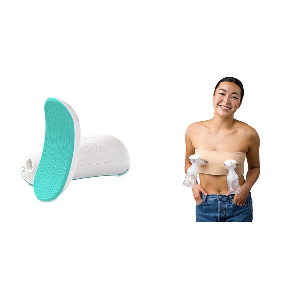 LaVieLaVie Expert Recommended Lactation Massager with Breat Pump Strap, Warming, Breastfeeding Support for Clogged Ducts, Mastitis, Improve Milk Flow, Engorgement, Medical Grade (Patented Tech)